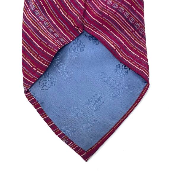 Gucci Vintage ‘GG’ Pattern Tie - Picture 6 of 10